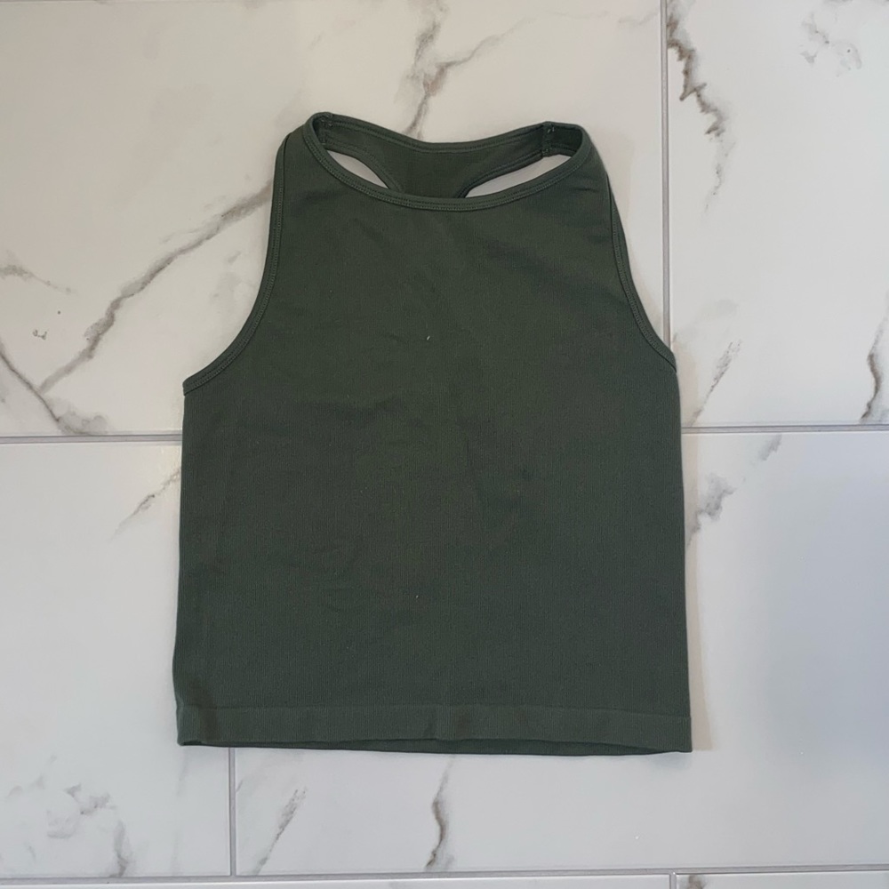 Free People Ribbed Cropped Tank